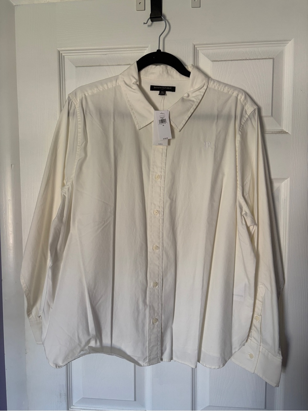 Banana Republic Women's White Button-Down Shirt